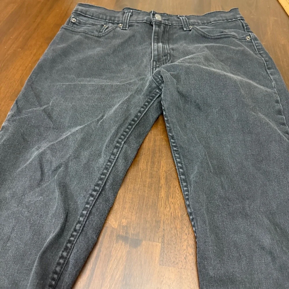 Levis 511 Slim Fit Jeans‎ Mens 31x30 Faded Black Denim 04511-1907